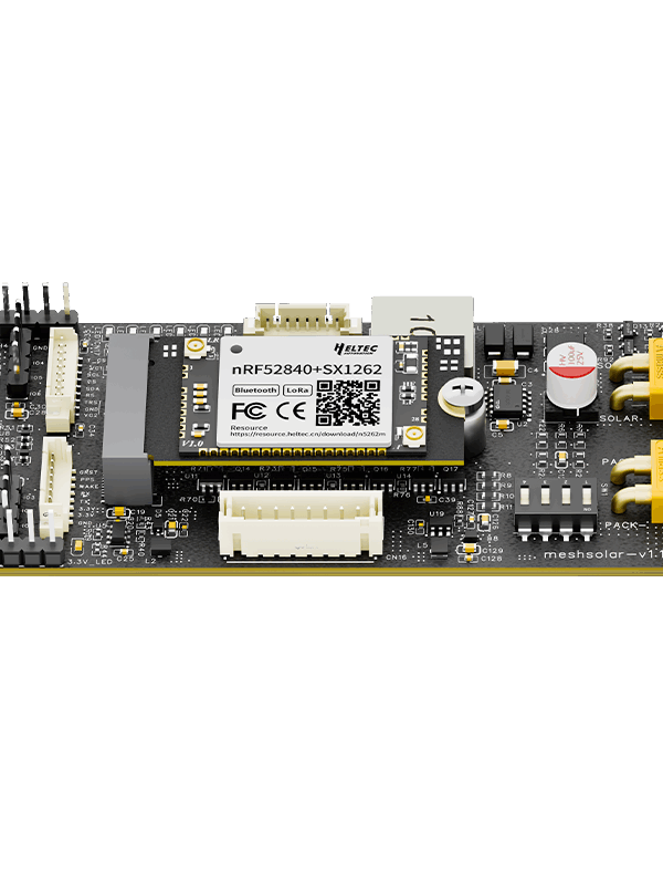 MeshSolar, Li-ion BMS, Solar Charging, BLE/ LoRa Connectivity Dev Board