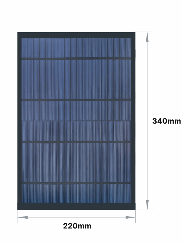 10W Poly Pet Solar Panel